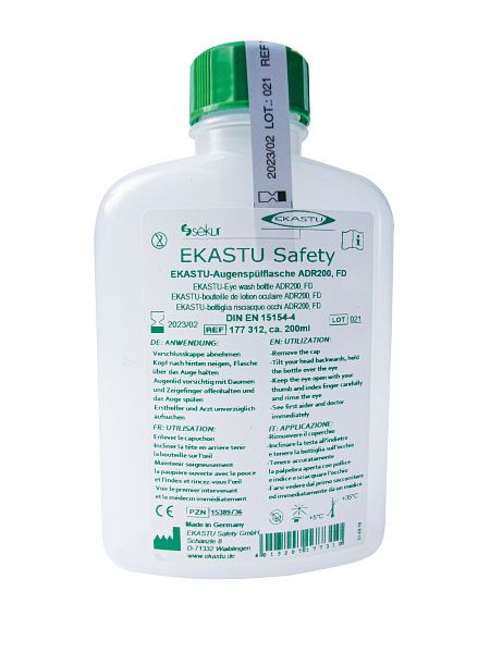 EKASTU Safety Flacon de rinçage oculaire de EKASTU Safety ADR200, FD, 177312