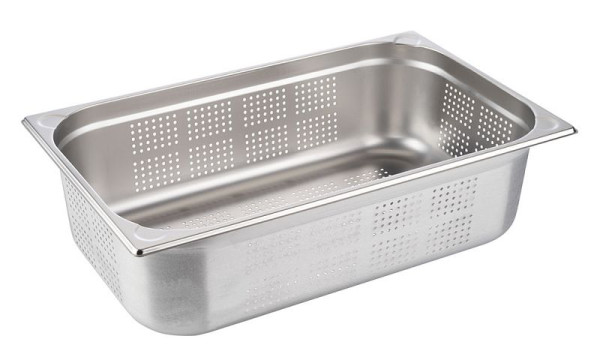 Bac APS GN 1/1, perforé, 53 x 32,5 cm, profondeur : 150 mm, inox, 21 litres, 81909