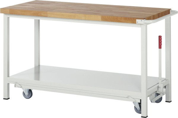 Etabli RAU avec châssis abaissable série 8000, 1500x880x700 mm, 05-8000-6-157B4F.12