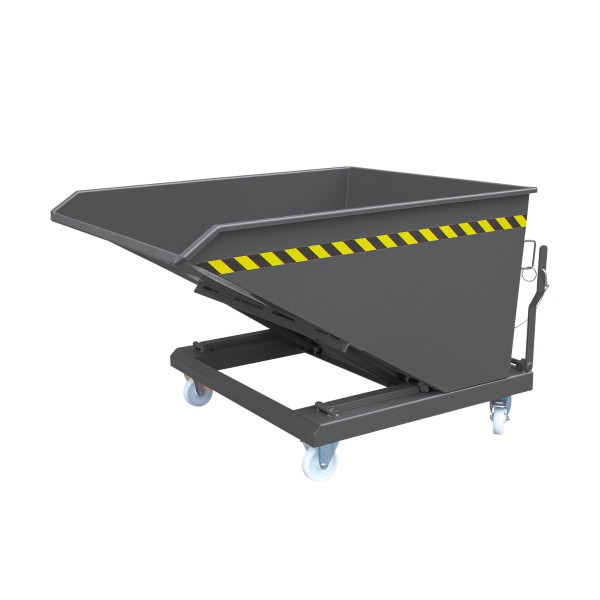 Conteneur basculant bas Eichinger industrie, 1000 kg, 400 litres, gris anthracite, 20140700000096