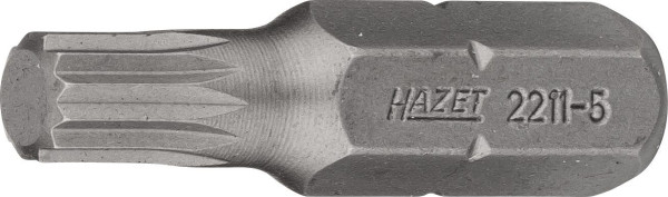 Embout Hazet, six pans plein 6,3 (1/4 pouce), profil interne à plusieurs dents XZN, M5, 2211-5