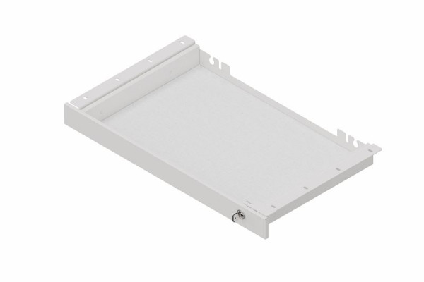 Tiroir sous plan Hammerbacher pour ordinateur portable, métal, blanc, VUCT3/W