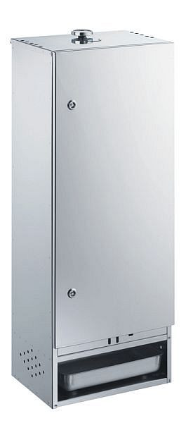 Fumoir Peetz en acier inoxydable avec porte, HxLxP: 100cm x 39cm x 28cm, 880095