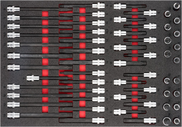 Jeu d'embouts de tournevis VIGOR, M5 - M16, nombre d'outils : 58, V6810