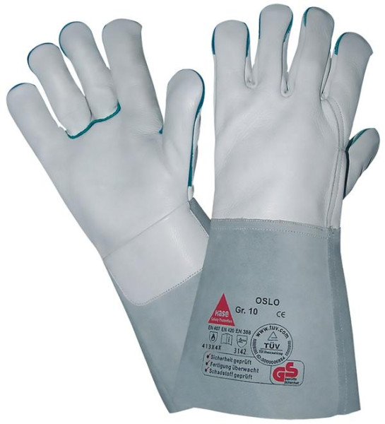Hase Safety OSLO, gants de sécurité 5 couches pour soudeurs, taille : 10, UE : 6 paires, 100500-10