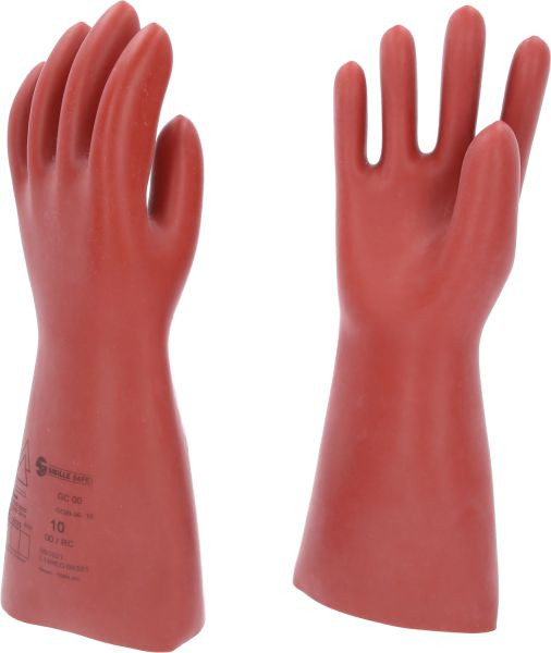 KS Tools Gant de protection pour électricien avec protection mécanique, taille 10, classe 00, rouge, 117.0066