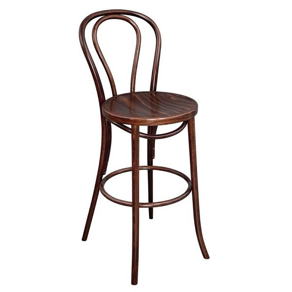 Tabouret de bistrot en bois courbé Fameg, CW012