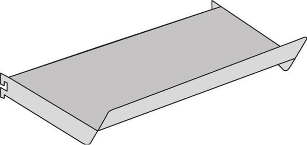 Kerkmann plancher incliné Univers, L 1000 x P 300 x H 60 mm, gris clair, 52876111