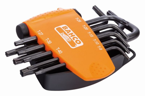 Jeu de tournevis coudés Bahco, 8 pièces, Torx Plus, bruni, long, BE-7675