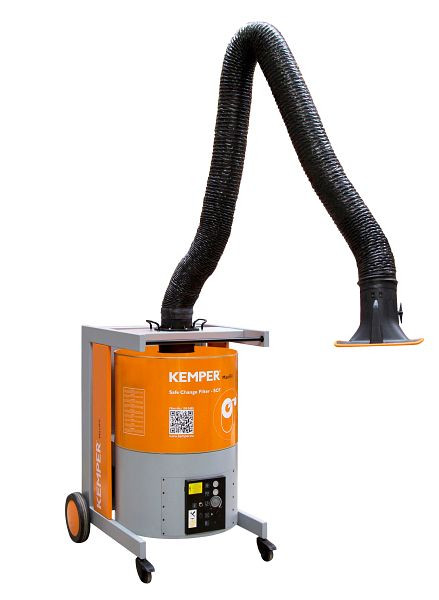 Système d'aspiration ELMAG, mobile, MaxiFil, bras d'aspiration Ø 150mm/2m en version tuyau, 58608
