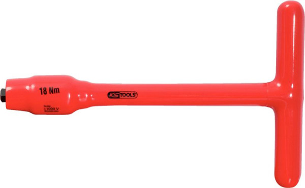 KS Tools Limiteur de couple à poignée en T fixe 3/8" avec isolation de protection, 18 Nm, 117.3807