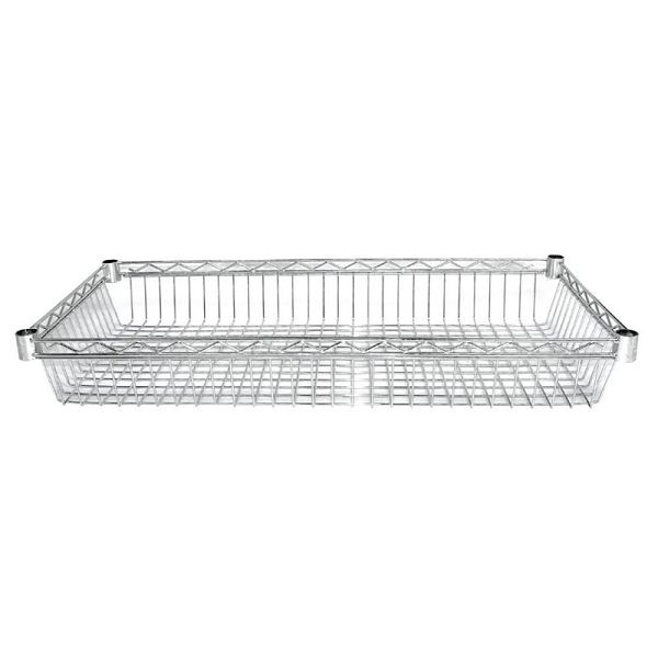 Panier en filet Vogue pour étagère de rangement 91,5 x 45,7 cm, UE: 2 pièces, Y495