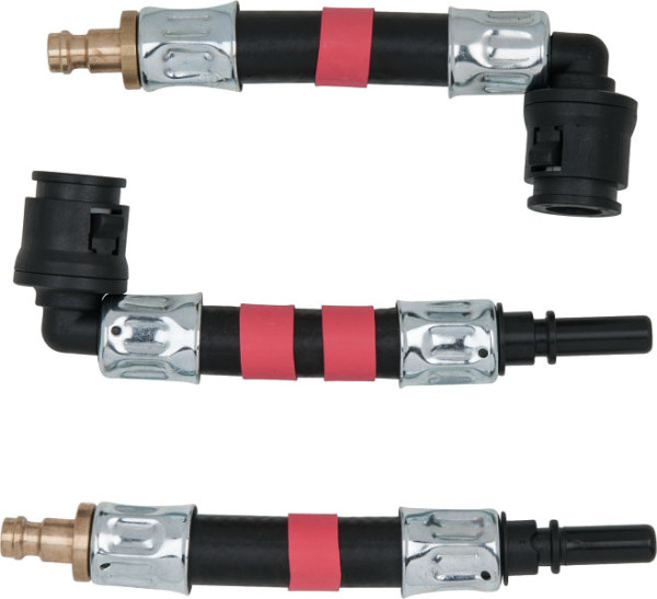 KS Tools jeu d'adaptateurs 3 pièces SAE 8 x 20 mm (rouge), 150.1864