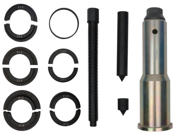 KS Tools jeu d'extracteurs pour roulements à rouleaux, roulements à rouleaux angulaires, 15 pièces, 460.0480