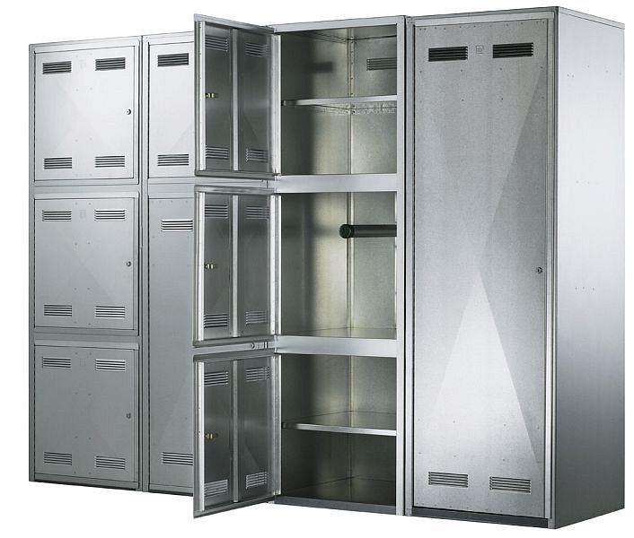 Armoire à cheval Peetz, équipement variable, division lors de la commande, hauteur pouvant être librement combinée, 180 x 60 x 60 cm, 173