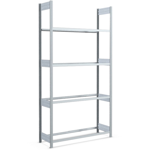 Rack à pneus BITO 2499x1358x424 champ de base 4 niveaux galvanisé/en vrac FP, 53073