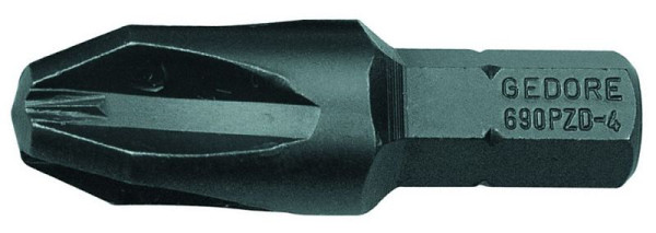 Embout de tournevis GEDORE 1/4" pack économique pour vis Phillips PZ2, 50 mm de long, 6552950