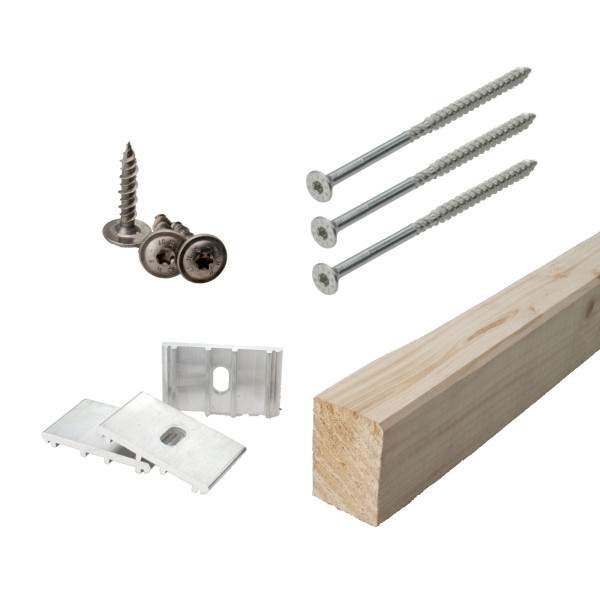 Kit de montage Solarbayer Flair AL / 1 collection, matériel de montage, 421100000