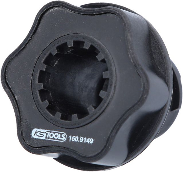 Adaptateur baïonnette KS Tools pour entonnoir de remplissage d'huile pour Citroën C2 1.6L, C3 XR, C4 1.6L et Peugeot 307, 206, 150.9149