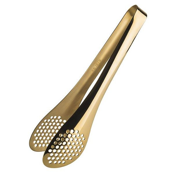Pince universelle APS, longueur totale : 25 cm, acier inoxydable 18/8, aspect doré, poli, dimensions de la pelle : 7 x 5 cm, 75831
