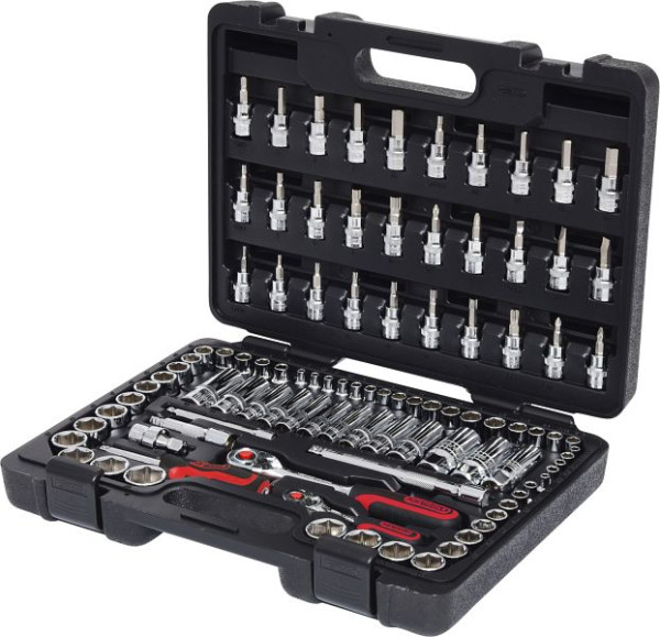 KS Tools Jeu de clés à douilles 1/4"+3/8" CHROMEplus, 99 pièces, 918.0699