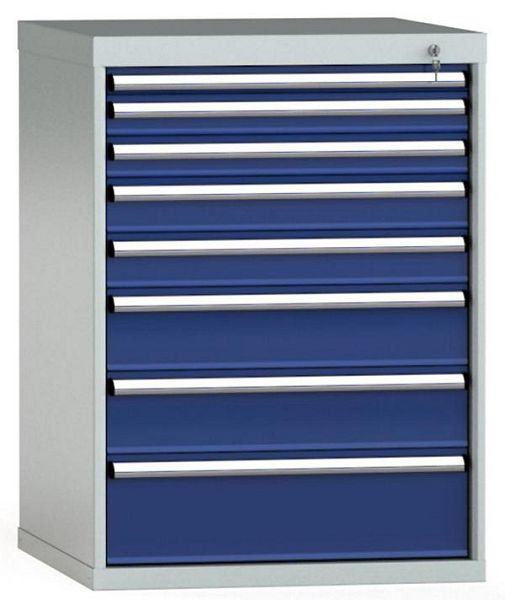 Armoire à tiroirs KLW 1000 x 725 x 750 mm H x L x P, dimensions d'installation : 900 mm, division : 36x36 unités, SGB1000-08EP-001