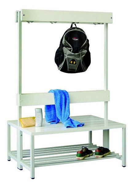Banc penderie Pavoy 1000 mm, double face, bandes PVC, 57579-100-000-515