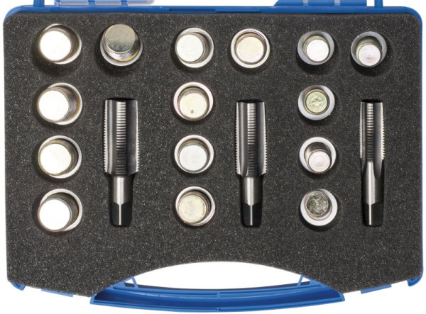 Kit de réparation de bouchon de vidange d'huile en acier SW 18 pièces 03020L