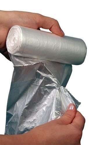 Sacs poubelle DENIOS en polyéthylène basse pression (PE), 60 l, UE : 2000 pièces, transparent, 165-472
