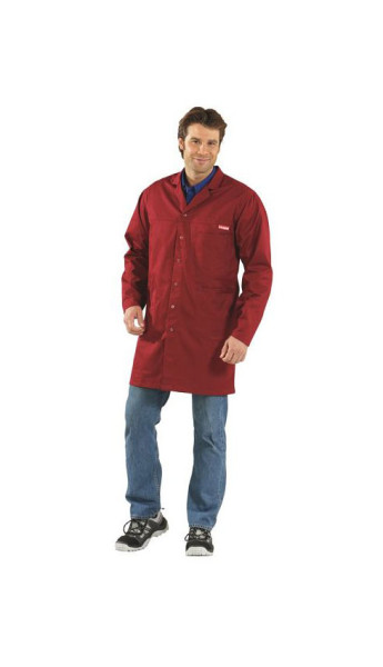 Manteau professionnel Planam MG 260, bordeaux, taille 52, 0851052