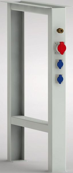 Élément de base d'établi KLW en forme de chapeau en U 800 x 80 x 608 mm H x L x P, en tôle d'acier de 2 mm avec chant, FE-UNP-E2