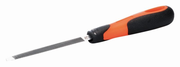 Lime à scie triangulaire Bahco, avec manche, 125 x 7,0 mm, coupe 2, 4-186-05-2-2