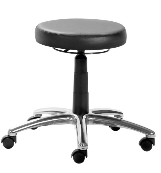Tabouret Mayer Sitzmöbel , structure noire, assise en plaque rembourrée, noir brillant, 1256_S_RI_30572