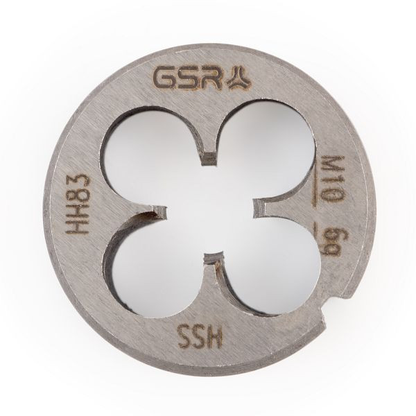 Matrice GSR DIN EN 22568 (DIN 223) filetage métrique à droite HSS M 10, 00402230