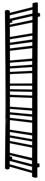 Radiateur sèche-serviettes étroit TVS KOSMO 21-360, noir, 1400 x 360 mm, K21-360SO