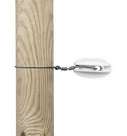 Gallagher Tension Insulator S Renforcé blanc, paquet de 100, 012022