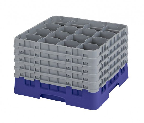 Panier de lavage Cambro 16 compartiments Camrack bleu marine, paquet de 2, 16S1058186