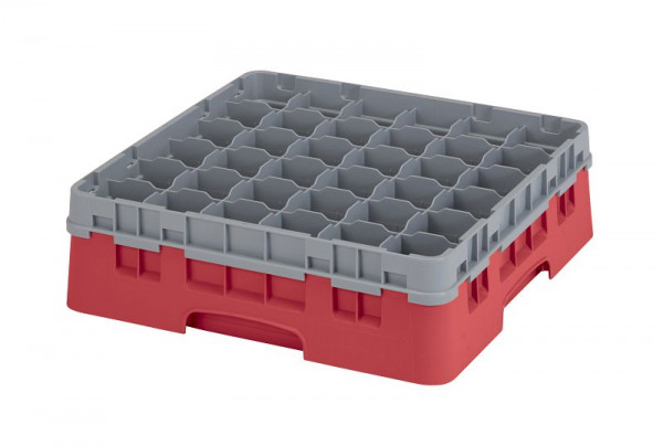 Panier de lavage Cambro 36 compartiments Camrack® 11,4 cm rouge, paquet de 5, 36S418163