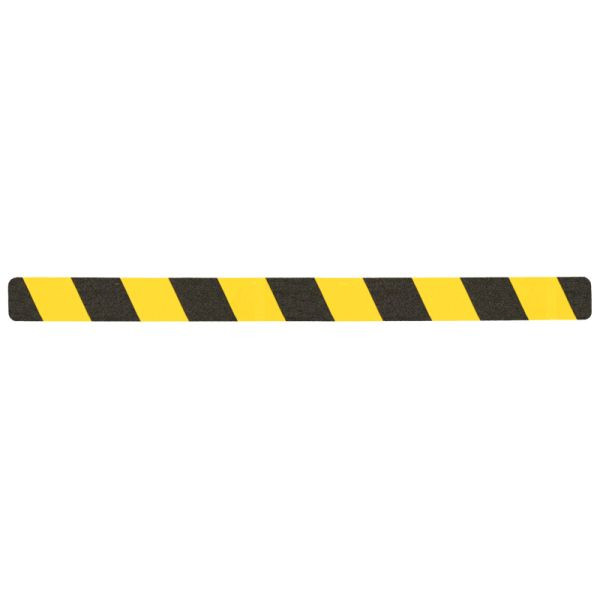 m2 revêtement antidérapant Easy Clean, noir/jaune, bandes individuelles 50x650mm, UE : 10 pièces, M3WV100503