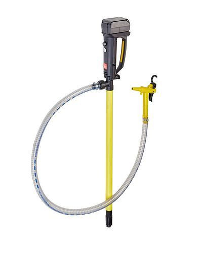 Pompe sans fil DENIOS B2 en PP, 260 W, profondeur d'immersion 700 mm, tuyau 1,5 m, buse, 267-776