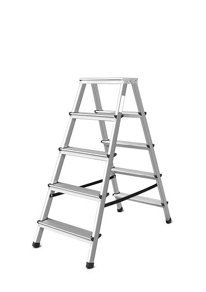 VaGo-Tools Échelle, escabeau, échelle pliante, échelle domestique à deux côtés, 2x5 marches, AML-250_kv