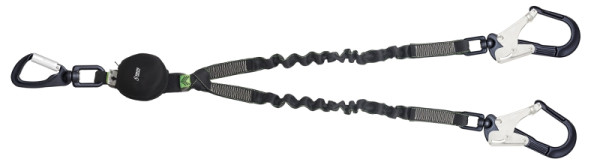 Kratos - Cordon élastique en Y avec absorbeur d'énergie pour utilisation près des bords tranchants, FA3082215