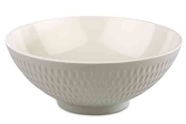 Bol APS -ASIA PLUS-, Ø 20 cm, hauteur : 8 cm, 1,1 litre, mélamine, intérieur : crème, brillant, extérieur : gris, mat, 15404