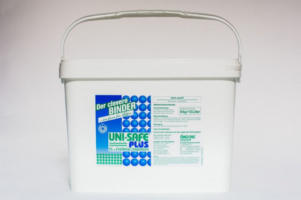 Ökotec UNI-SAFE Plus, liant pétrolier et chimique, seau en PP, UE : 12 seaux de 5 kg chacun, N1007