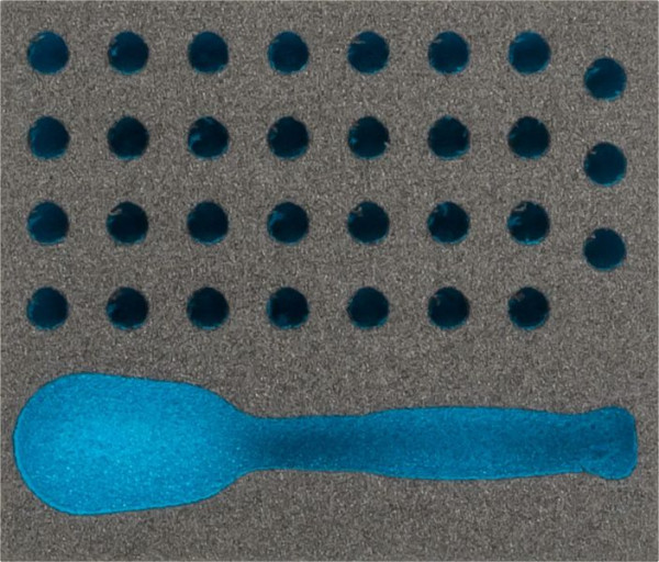 Insert en mousse souple Hazet à 2 composants, dimensions / longueur : 95 mm x 80 mm, 163-384L