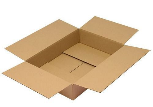 Boîte pliante en carton ondulé TransPak 1 paroi, dimensions intérieures 610 x 430 x 120 mm, format A2, qualité 1,30C, paquet de 25, 299314
