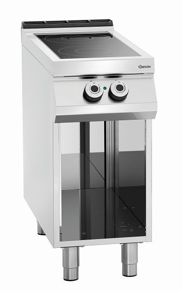Cuisinière électrique Bartscher 2 champs, base ouverte, 296411