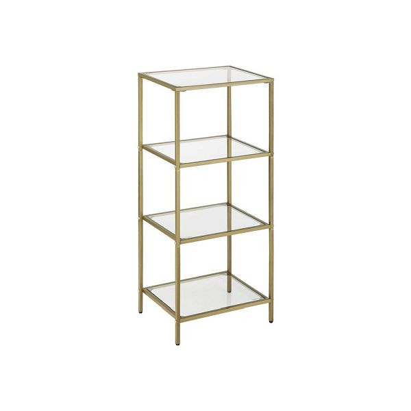 Étagère sur pied VASAGLE en verre trempé, LGT28G