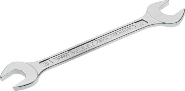 Clé à fourche double Hazet, profil hexagonal extérieur, 20 x 22 mm, 450N-20X22