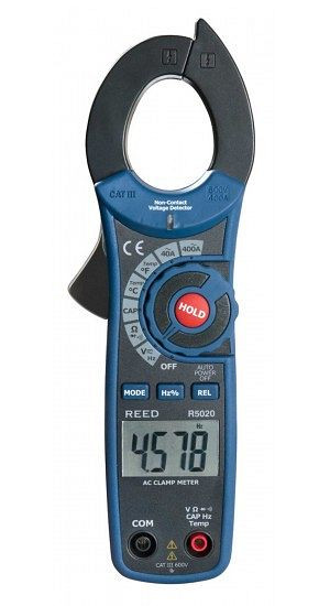 REED 400A AC Zangenmultimeter, mit Temperatur und kontaktlosem Spannungsdetektor, R5020
